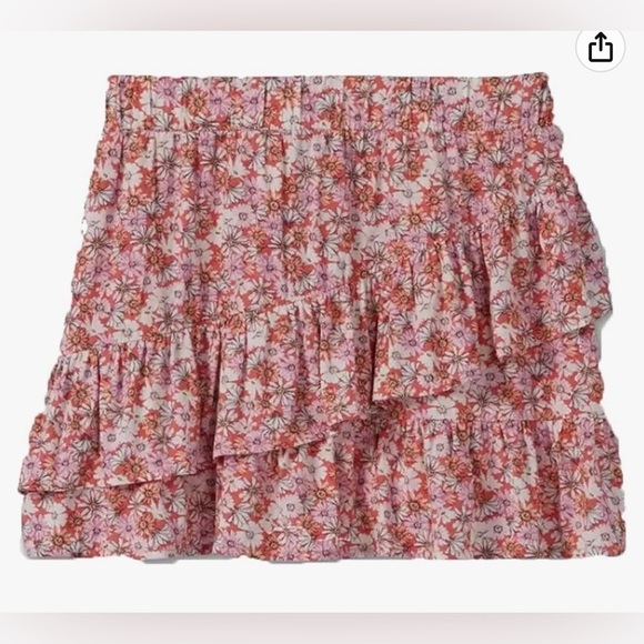 Art Class - Girls' Floral Ruffle Skirt - Picture 1 of 14